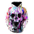 All kinds of fancy scary skull print hoodies - Swefashionstore