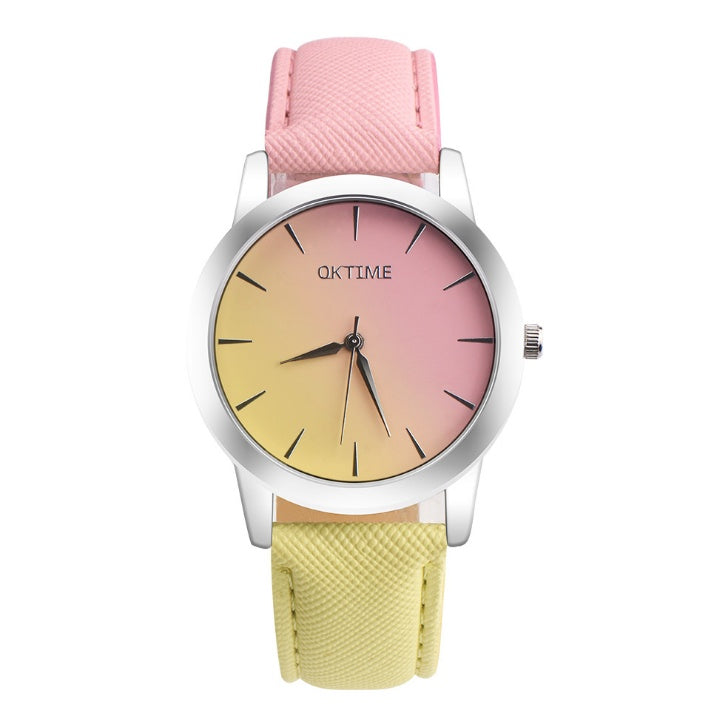 RETRO Regenbogen Design Uhr ANALOG Quarz Uhr
