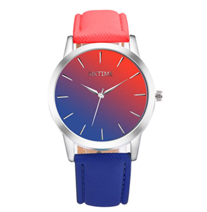 RETRO Regenbogen Design Uhr ANALOG Quarz Uhr