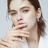 Moissanite Earrings S925 Sterling Silver - Swefashionstore