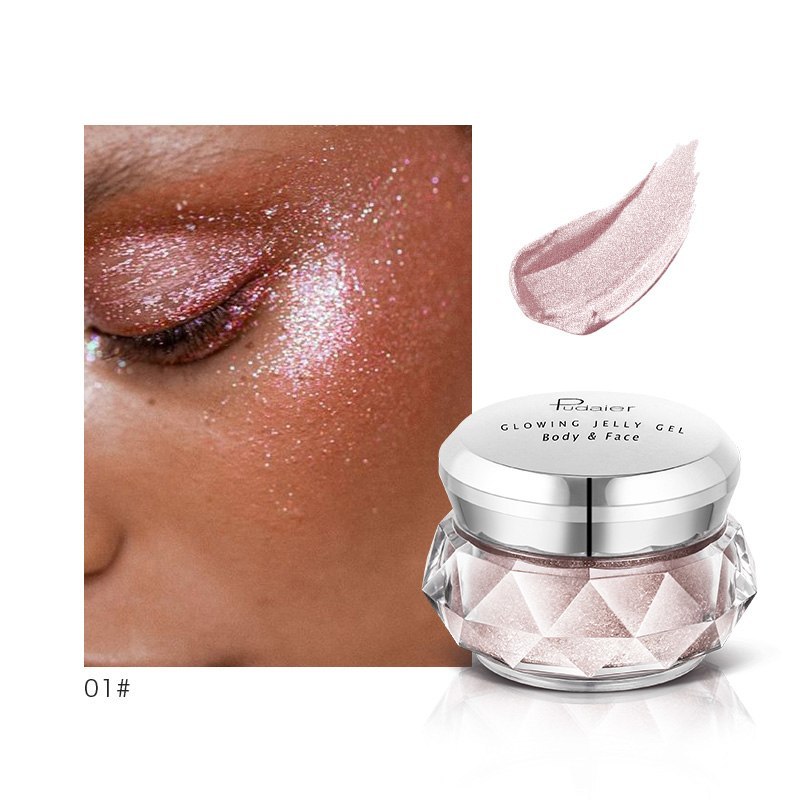 Face Highlighter Jelly Gel Mermaid Eyeshadow Glow Body Glitter - Swefashionstore