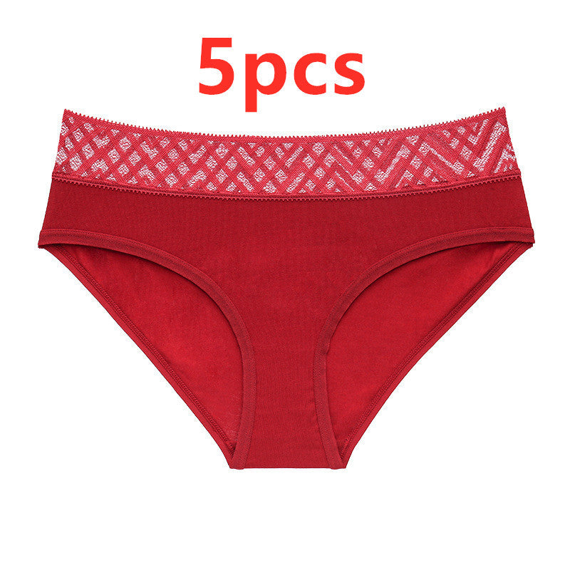 UNDERWEAR Medium and LOW-WAIST With Lace Trim