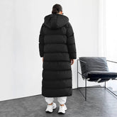 Long Below The Knee Hooded New Leisure Puffer Jacket Coat - Swefashionstore