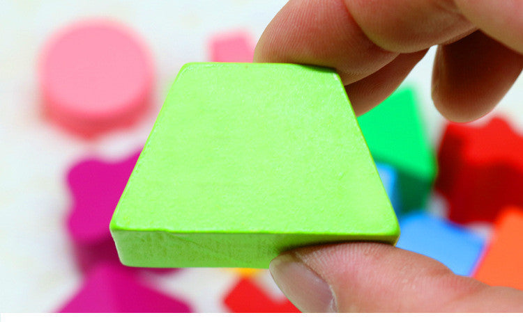SIXTEEN Hole Intellectual BOX Shape Matching Building Blocks