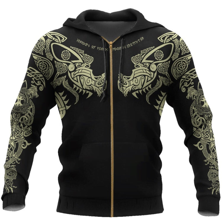 New Viking Tattoo D Printed Men hoodies Harajuku Fashion - Swefashionstore