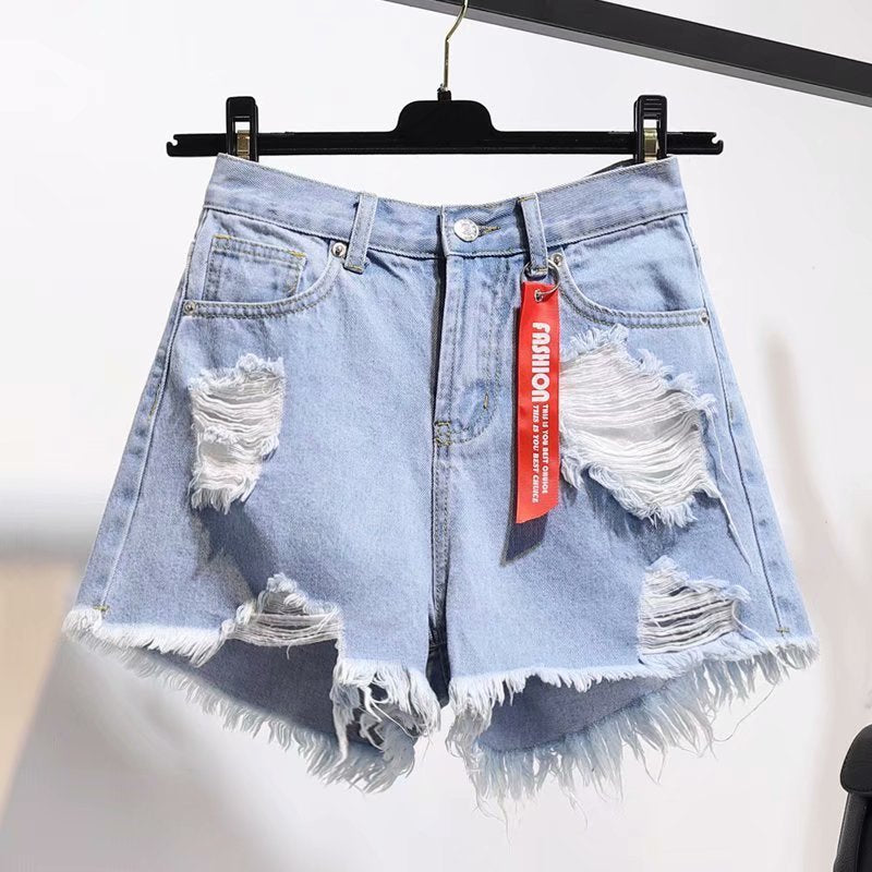 THIN-STYLE Loose DENIM Fashion MINI Shorts