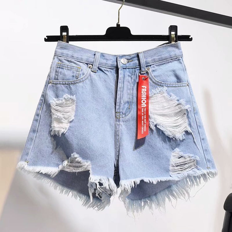 THIN-STYLE Loose DENIM Fashion MINI Shorts - Swefashionstore