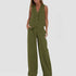 Summer Vest Suits V-neck Straight Trousers - Swefashionstore