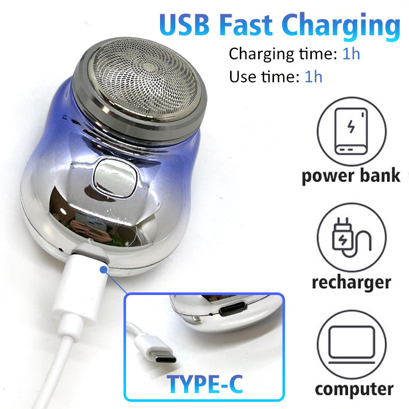 Mini Portable Face Cordless Shavers Rechargeable USB