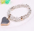ELASTIC Crystal & Bangle HEART Bracelets - Swefashionstore