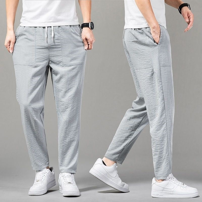 SOLID Color CLEAN Version Thin Pants Male
