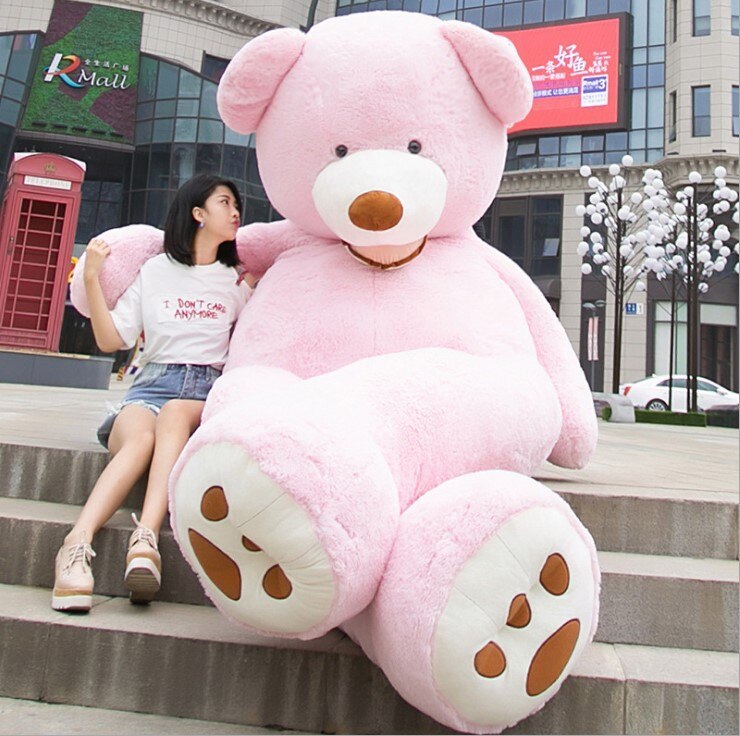 Giant Teddy Bear Plush Toy Huge Soft Toys Leather Shell - Swefashionstore