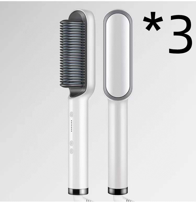 Hot Electric Hair Straightener And CurlingBrush