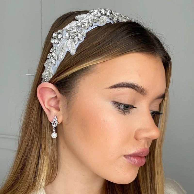 Stylish And Simple Personality Micro Inlaid Zircon Pearl Earrings - Swefashionstore