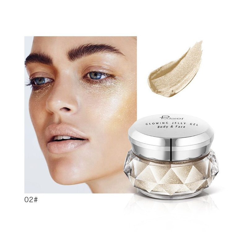 Face Highlighter Jelly Gel Mermaid Eyeshadow Glow Body Glitter - Swefashionstore