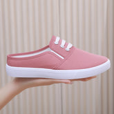Slip-on Canvas Shoes Flat Women - Swefashionstore