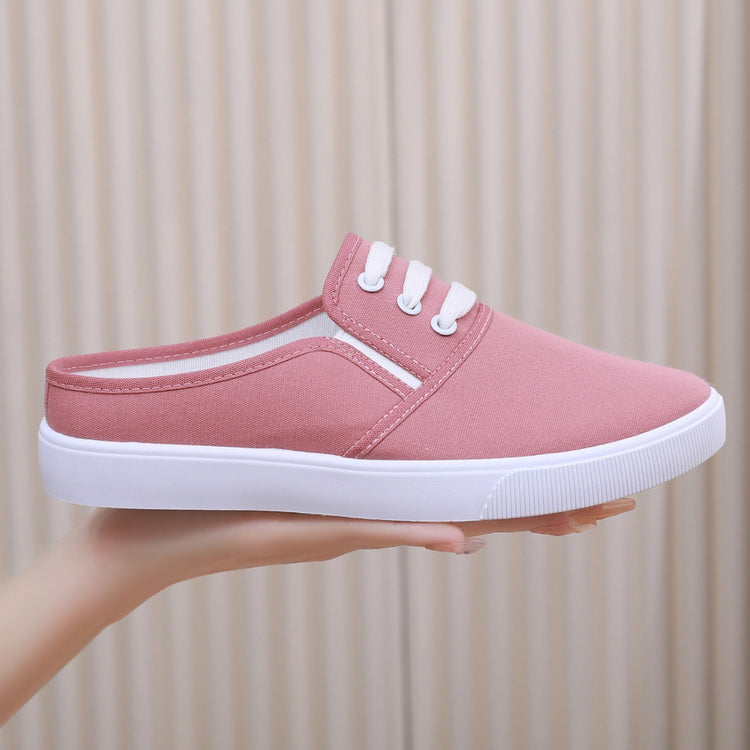 Slip-on Canvas Shoes Flat Women - Swefashionstore