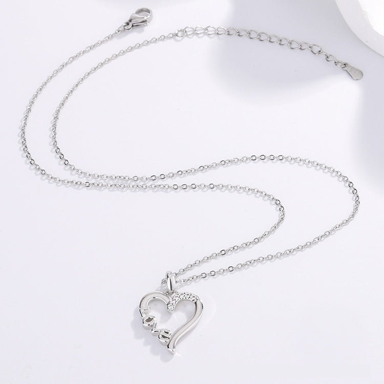 Heart Design LOVE Titanium Steel Necklace - Swefashionstore