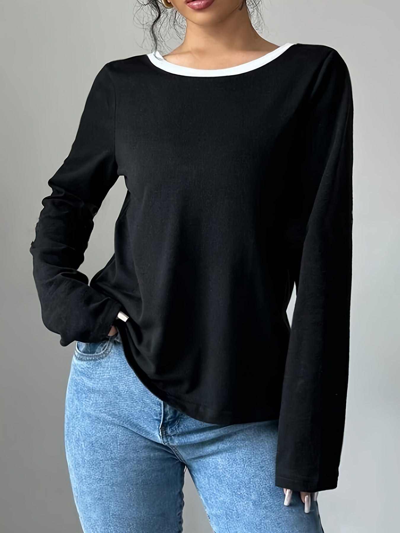 Women's Trendy Round Neck Two-Piece Full Sleeve