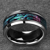 Tungsten Gold Ring With Black Veneer Plating - Swefashionstore