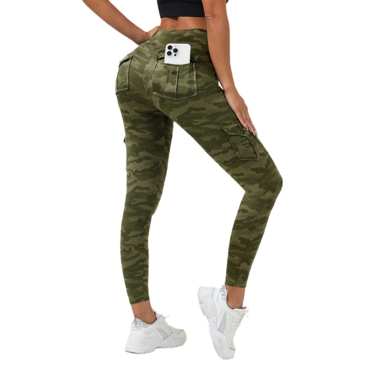Digital Camouflage Button Multi-pocket Sexy Comfortable Sports - Swefashionstore