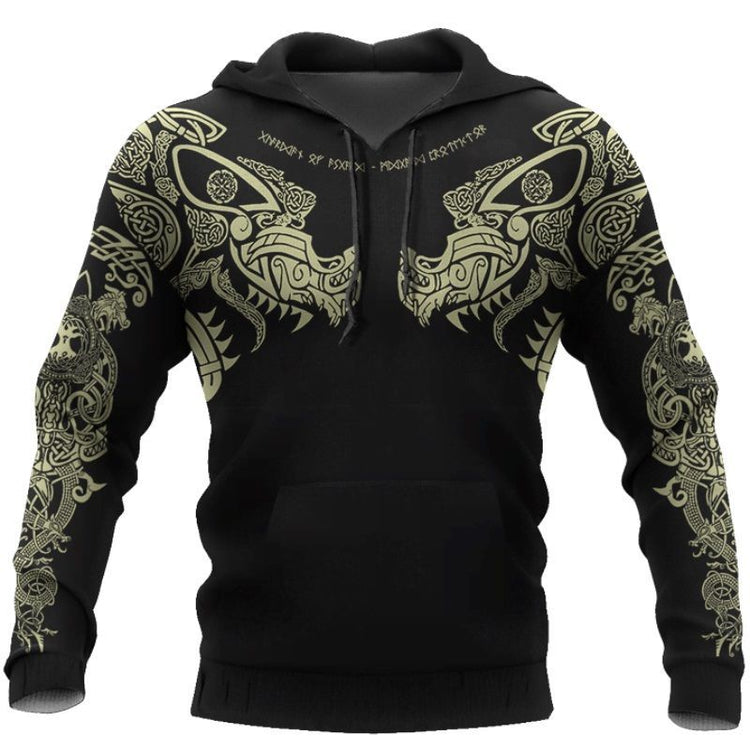 New Viking Tattoo D Printed Men hoodies Harajuku Fashion - Swefashionstore