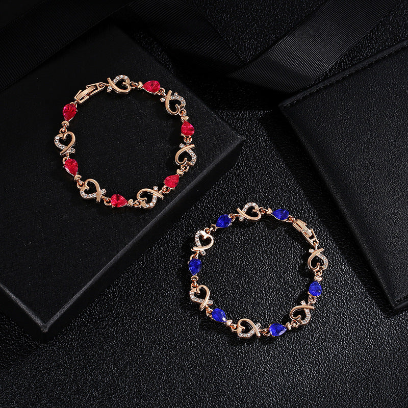 Love Bracelet With Rhinestones - Swefashionstore