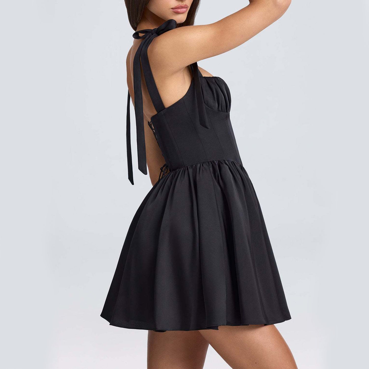 BOW-TIED Strap Dress SUMMER Fashion Short Dress - Swefashionstore