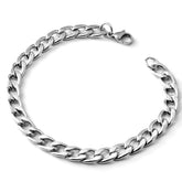 Titanium Steel Cuban Bracelet Trendy Men&