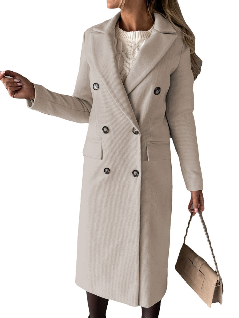 Long Sleeve Lapel Fashion Coat - Swefashionstore