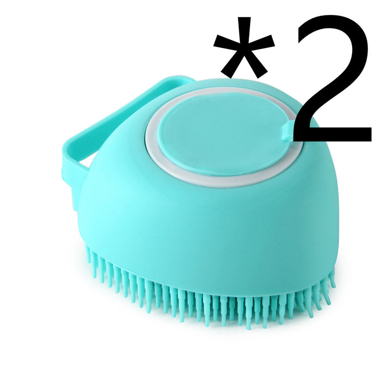 Silicone Dog Bath Massage Gloves Brush Pet Cat Bathroom Cleaning Tool Comb Brush For Dog Can Pour Shampoo Dog Grooming Supplies - Swefashionstore