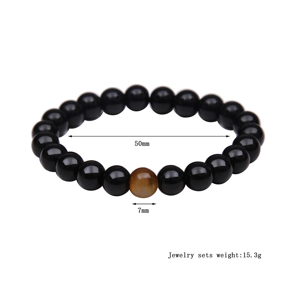 TIGER Eye Stein Armband Natürliches GLATTES Armband