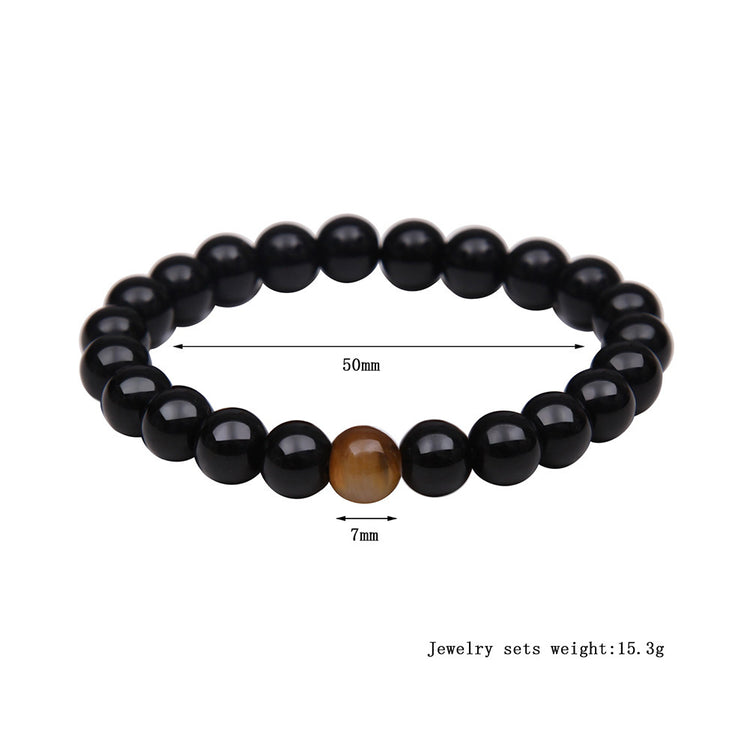 TIGER Eye Stone Bracelet Natural SMOOTH Bracelet - Swefashionstore