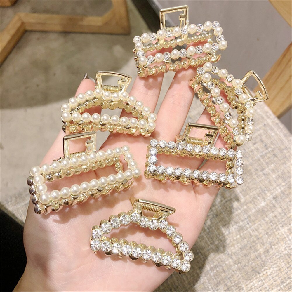 Luxury Pearl Rhinestone Grip - Swefashionstore