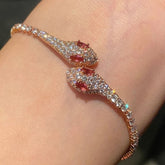 Red Spirit Snake Super  Micro Inlaid Zircon Bracelet - Swefashionstore