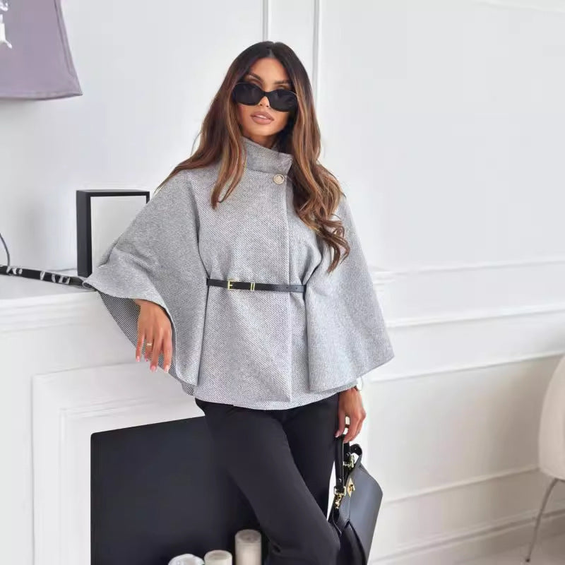 NEW Stand Collar BATWING Sleeves Cloak