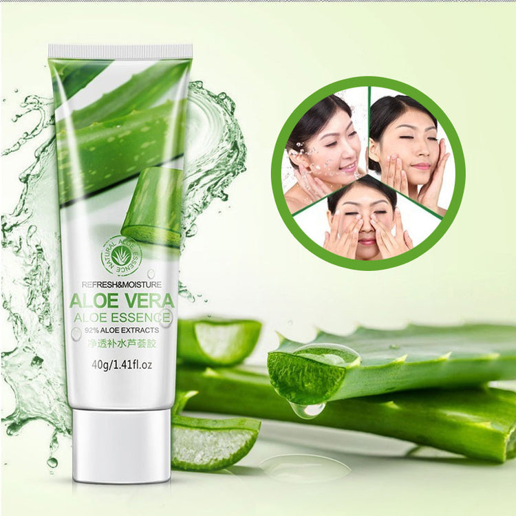 Hydrating Aloe Vera Gel Oil Control Moisturizing to Blackhead Shrinking Pore After Sun Soothing Skin Care - Swefashionstore