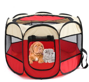 Fast folding octagonal pet fence Great for outdoor dogs