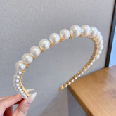 Sen Simple Pearl Thin Headband Hair Accessories Headband - Swefashionstore