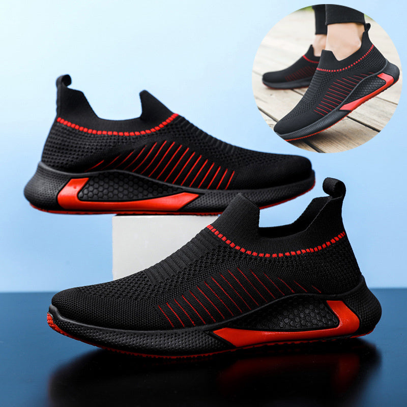 Modische Outdoor-Sneaker mit Mesh-Streifen-Design