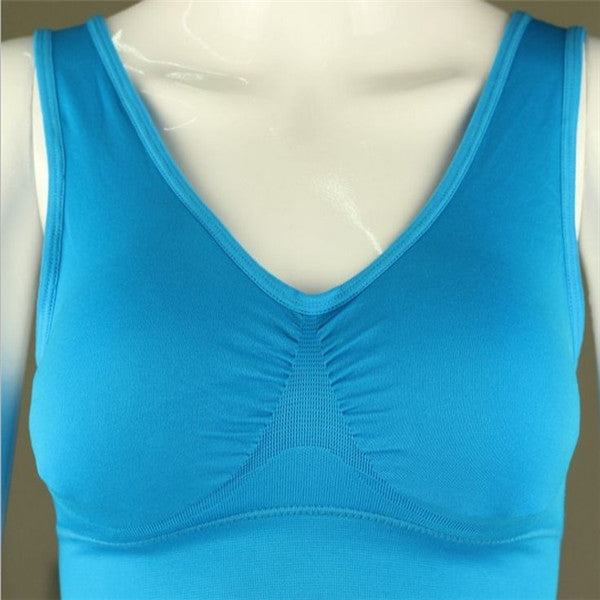 Frauen YOGA Tank Tops SPORT Bh Workout Fitness
