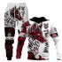 Newcomer Wolf Print Tracksuit Men Sportswear Hooded Sweatsuit - Swefashionstore