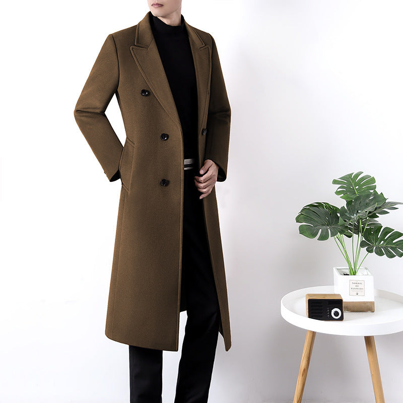 Men's Long Luxury Double-sided High-end Windbreaker