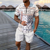 Short-sleeved Shorts Two-piece Sports And Leisure Men&