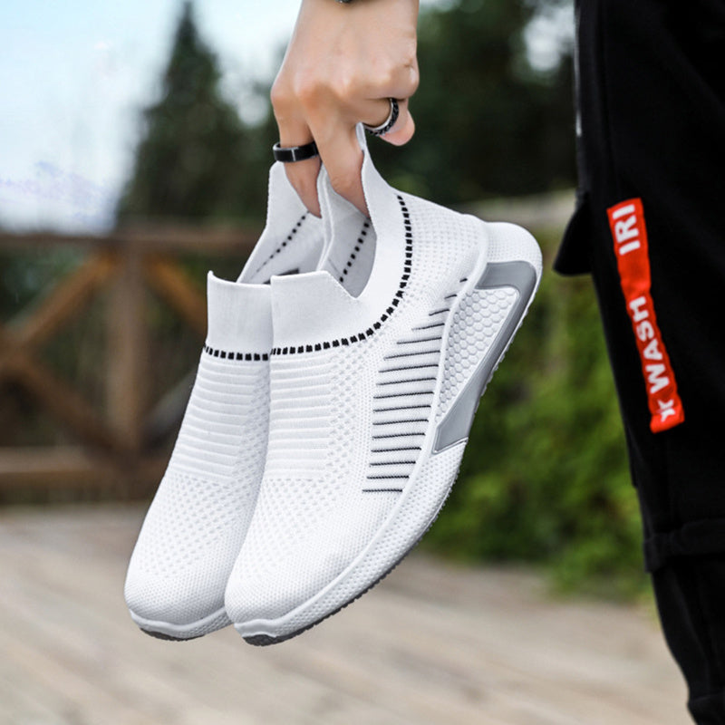 Modische Outdoor-Sneaker mit Mesh-Streifen-Design