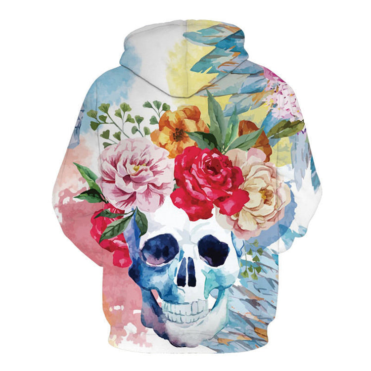 All kinds of fancy scary skull print hoodies - Swefashionstore