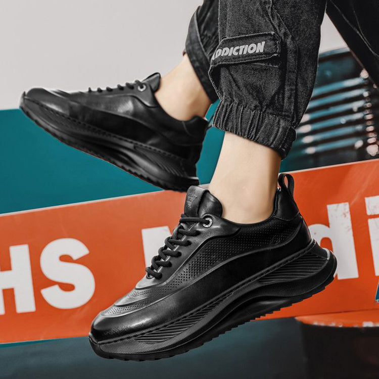 Herren Sportschuhe mit dicken Sohlen, lässig, atmungsaktiv