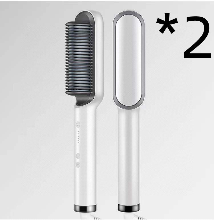 Hot Electric Hair Straightener And CurlingBrush