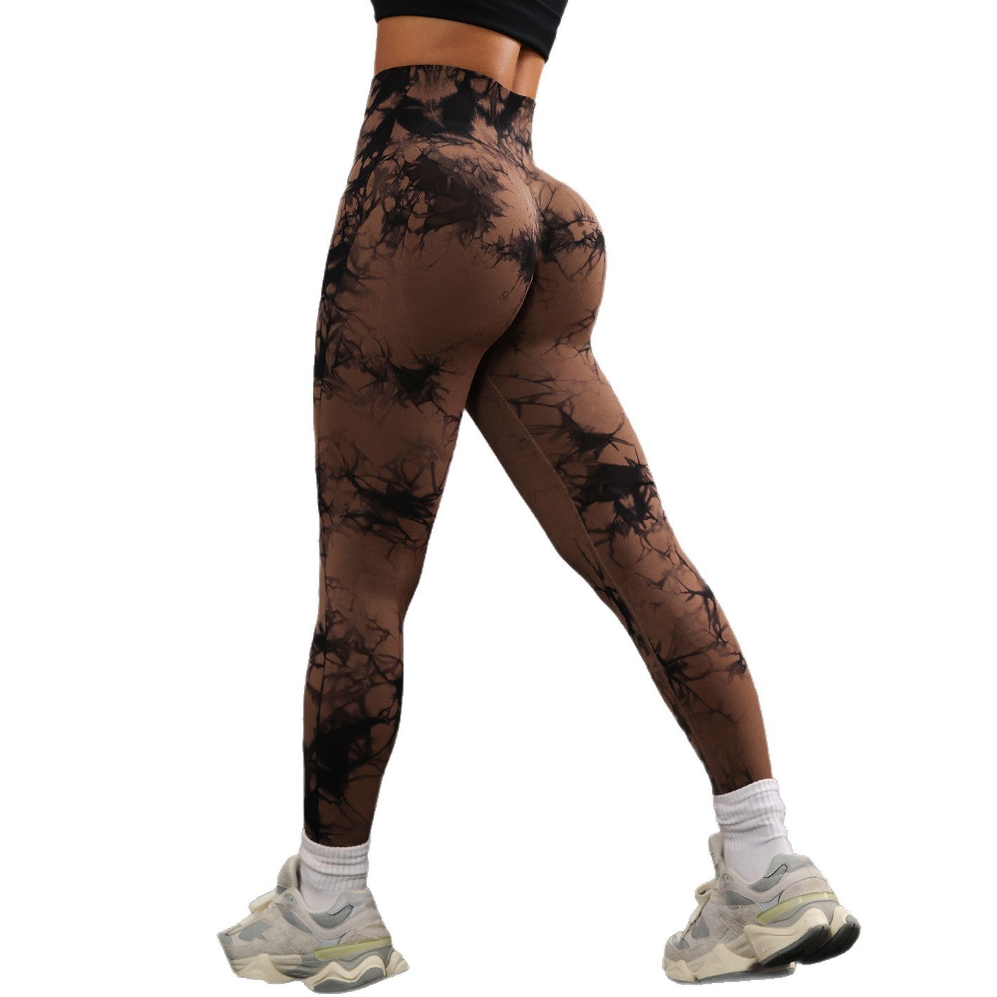 High Waist Tight Yoga Pants Tie-dye Breathable Workout Pants - Swefashionstore