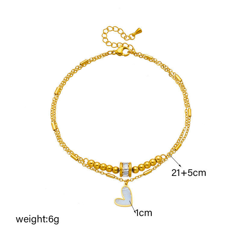 Fashion Jewelry Boho Classic Love Heart Ankle Chain - Swefashionstore